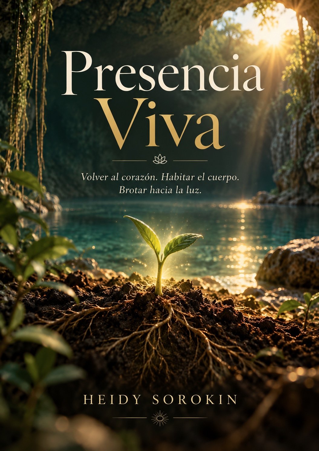 Portada de Presencia Viva, libro en proceso de Heidy Sorokin